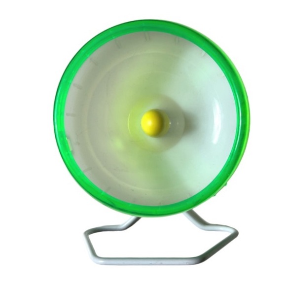 NWOT Silent Spinner Mini Green Small Animal Exercise Wheel - Picture 7 of 9